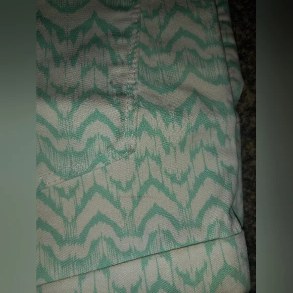 Gap Teal Chevron Stripe Shorts - Picture 5 of 5